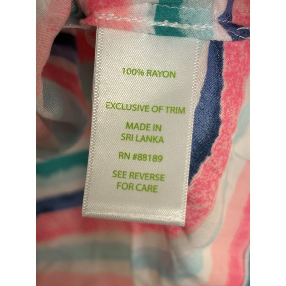 Lilly Pulitzer Sain Off the Shoulder Top Size XL Sandy Shell Stripe NWT $108 - Picture 4 of 5